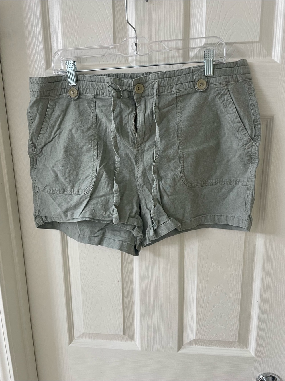 torrid Sage Green Drawstring Utility Shorts